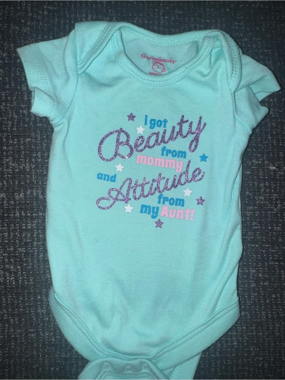 Carter's Black Baby One-Piece with Gold 'Girl Boss' Graphic